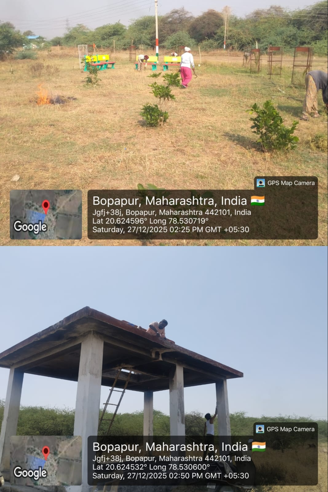 ग्रामोद्यान व बस शेल्टर